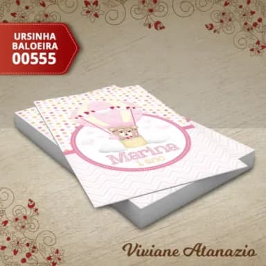 Adesivo Tubete Ursinha Baloeira - 00555