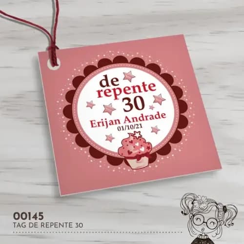 Tag Quadrada de Repente 30 - 00145