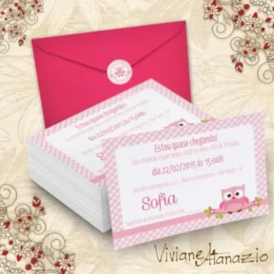 Convite Corujinha - 00066