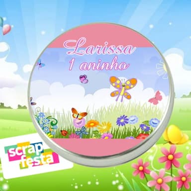 Latinhas Personalizadas Jardim Encantado