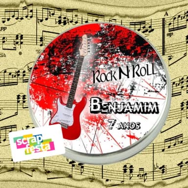 Latinhas Personalizadas Festa Rock'n Roll