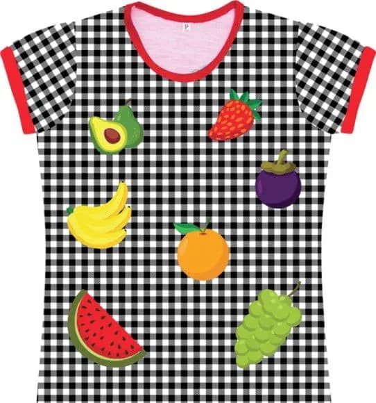 Baby Look Infantil Frutinhas