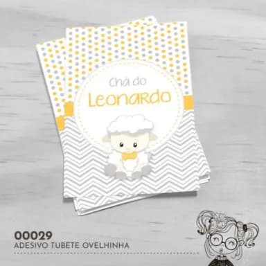 Adesivo Tubete Ovelhinha - 00029