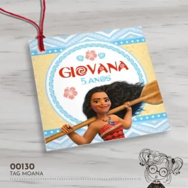 Tag Quadrada Moana - 00130