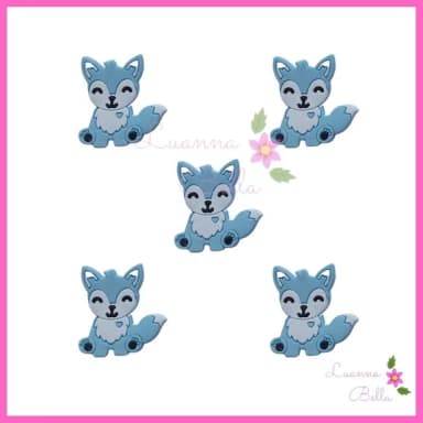Apliques Emborrachado Raposa Azul- Pacotes c/6 unidades