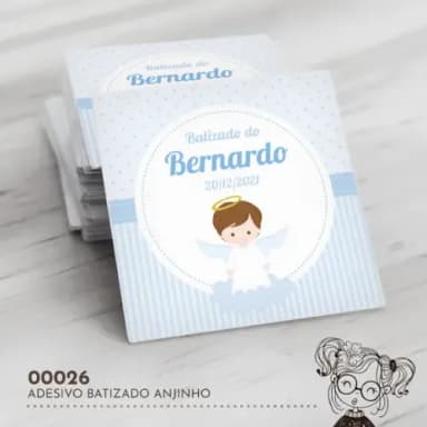 Adesivo Quadrado Anjinho - 00026