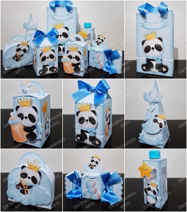 ARQUIVO DE CORTE PANDA BABY MENINO