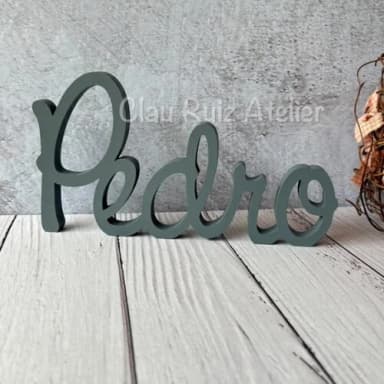 Linha Cursiva -letras Decorativas em mdf Quarto de Bebê