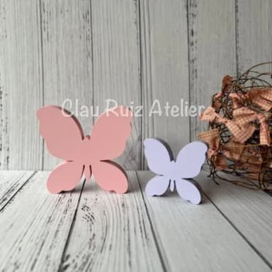 Dupla de Borboletas de Mesa Decoração Bebê