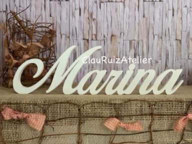 Nomes de mdf Linha Cursiva