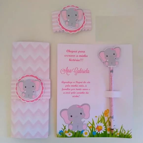 Card Envelope com Lápis Maternidade