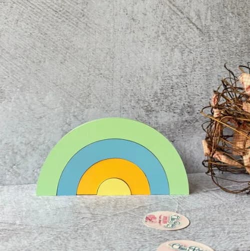 Arco Íris de Mesa 4 Faixas Decoração Bebê
