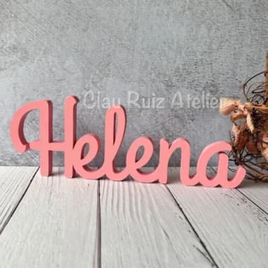 Nomes de mdf Linha Cursiva- Decoração Bebê