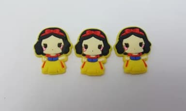 Aplique Branca de Neve Emborrachado de 3,3cm Pct 6 Unidades