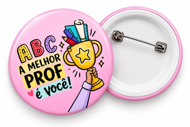 Botton Dia dos professores - Lembrancinha