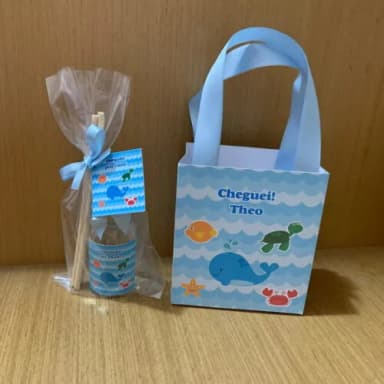 Kit Sacolinha Personalizada + Aromatizador Fundo do Mar
