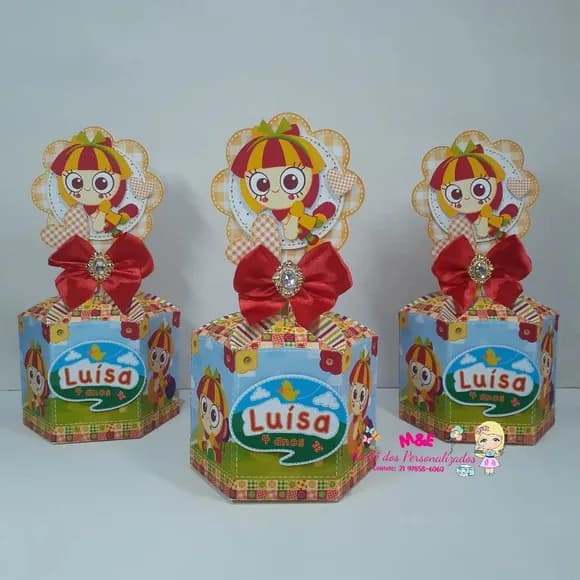 Caixa Sextavada Luxo Emília