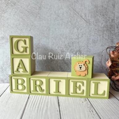 Safari Cubos 6x6cmts - Decoração Bebè