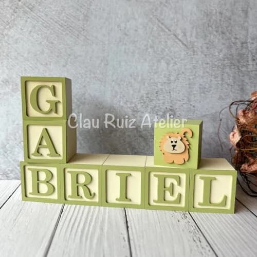 Safari Cubos 6x6cmts - Decoração Bebè