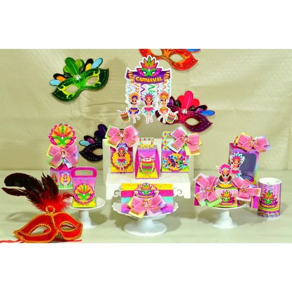 Kit 30 Lembrancinhas Carnaval