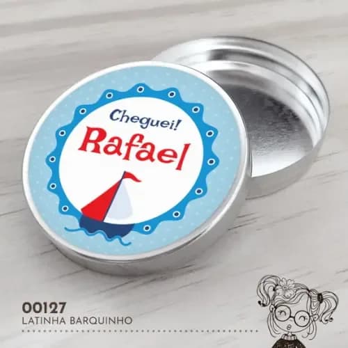 Latinha Adesivada Barquinho - 00127