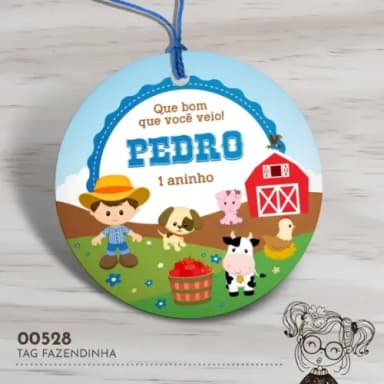 Tag Redonda Fazendinha - 00528