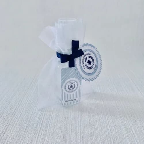 Lembrancinha Maternidade Home Spray floral urso rei organza