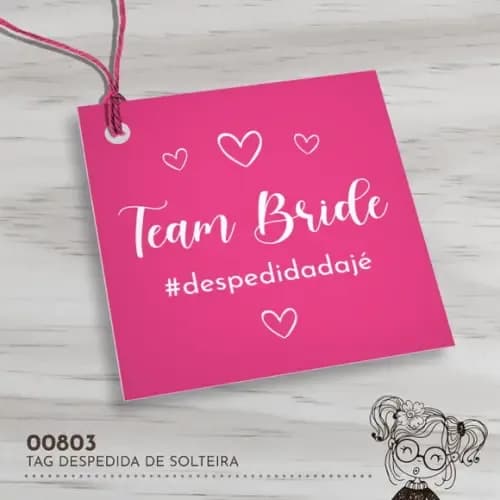 Tag Quadrada Despedida de Solteira - 00803