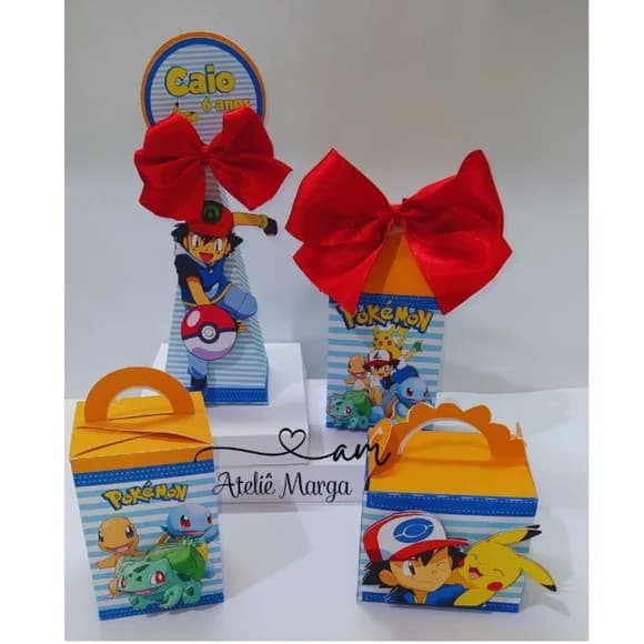 Kit 60 Lembrancinhas Pokemon
