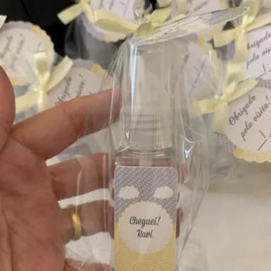 Álcool 70% Spray Lembrancinha Maternidade