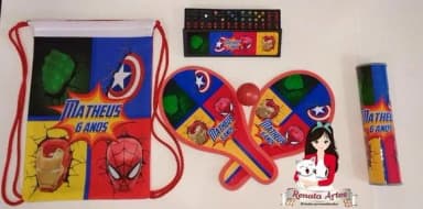 Kit Jogos 3 na Mochila Vingadores