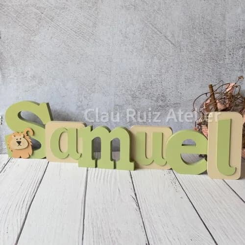 Blocos Leãozinho - Decoração de Quarto de Bebê Safari