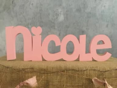 Letras de MDF -Nomes
