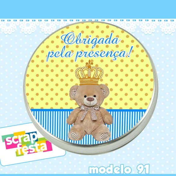 Lembrancinhas de Chá de Bebê Latinhas