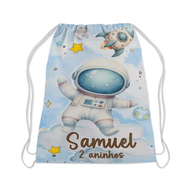 Mochilinha Personalizada do Astronauta