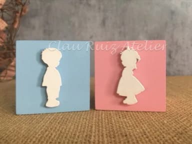 Chá de Revelação cubos 6x6cm CASAL