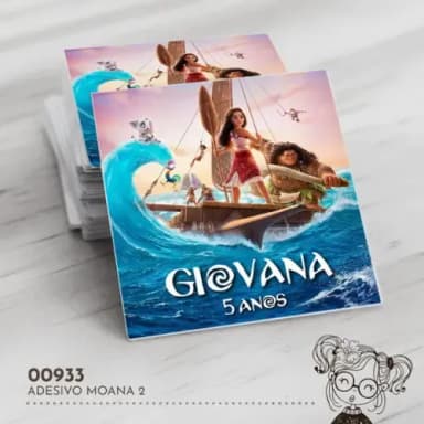 Adesivo Quadrado Moana 2 - 00933