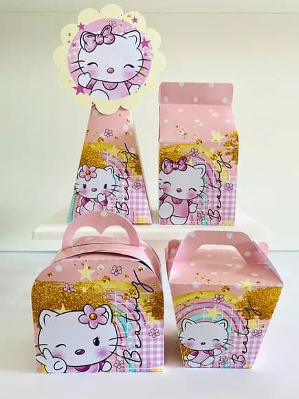 Kit 60 Lembrancinhas Hello Kitty