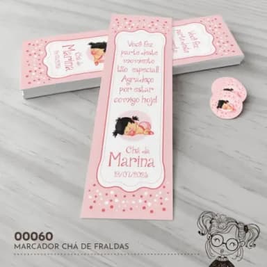 Marcador de Livro Chá de Fraldas - 00060
