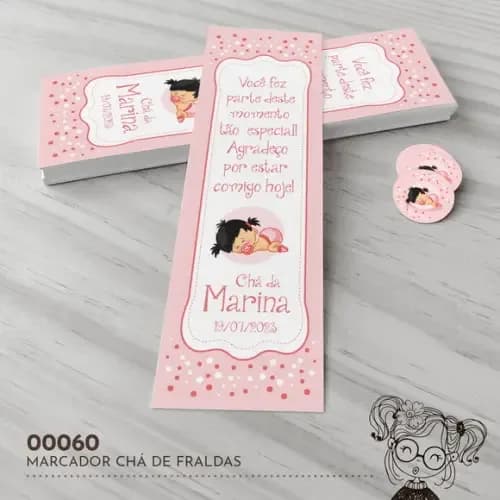 Marcador de Livro Chá de Fraldas - 00060