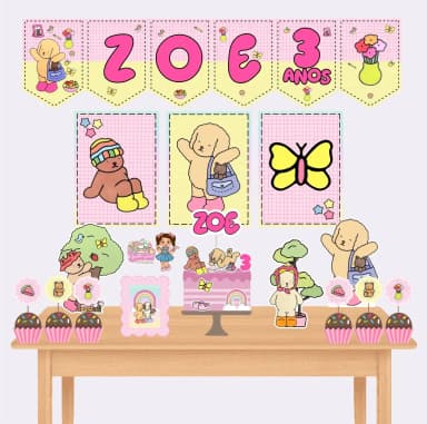Kit Festa Só Um Bolinho BOBIE GODS - Decoração de Festa