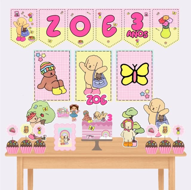 Kit Festa Só Um Bolinho BOBIE GODS - Decoração de Festa