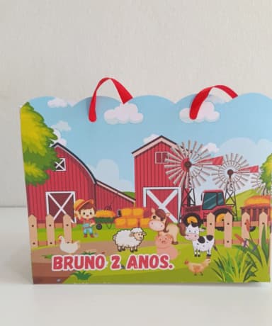 Sacola Personalizada Fazendinha