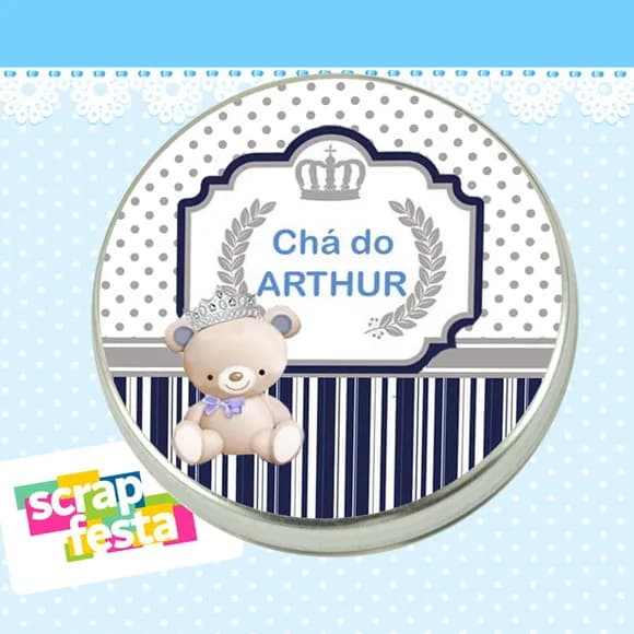 Lembrancinhas de Chá de Bebê Latinhas