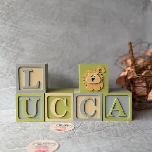 Safari Cubos 6x6cm - Decoração Bebè