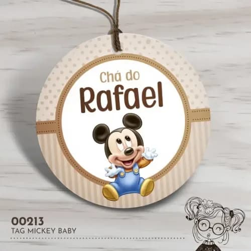 Tag Redonda Mickey Baby - 00213
