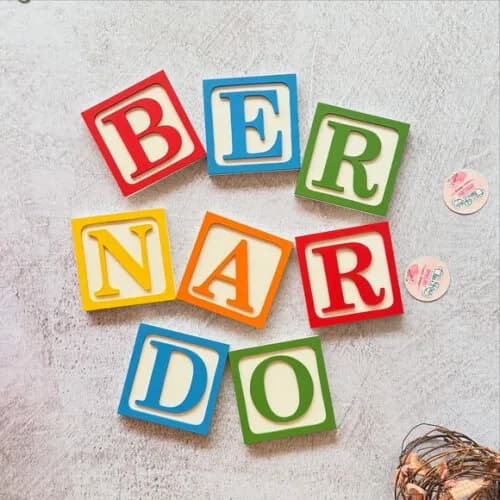 Quadro Toy Story Nome de Parede 10x10cm