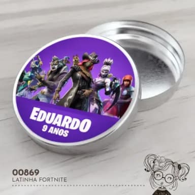 Latinha Adesivada Fortnite - 00869