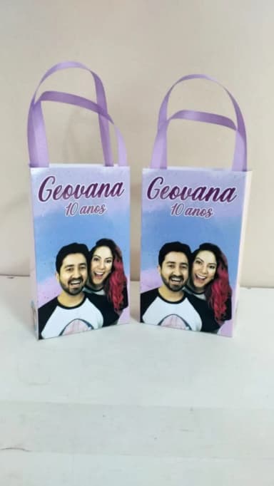 Sacolinhas Personalizadas Gabriel e Shirley para Lembrancinhas