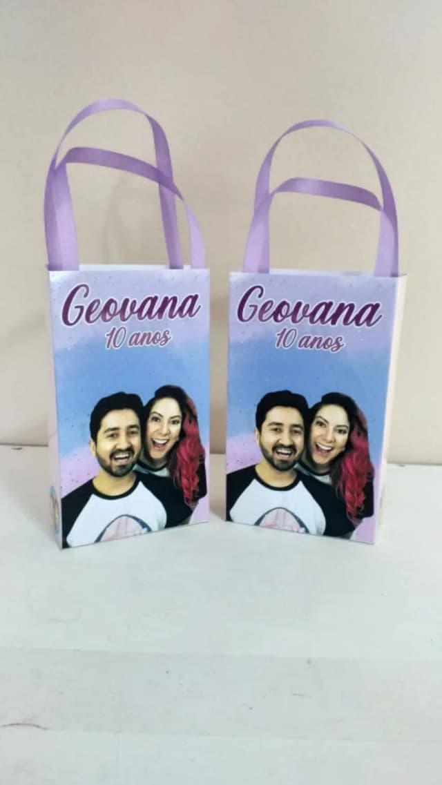 Sacolinhas Personalizadas Gabriel e Shirley para Lembrancinhas